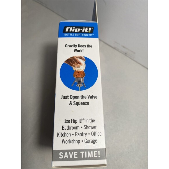 ❌SOLD‼️❌ Flip-It! Reusable Bottle Emptying Kit Cap w/2 Caps, Stands,Adapters - Picture 8 of 9